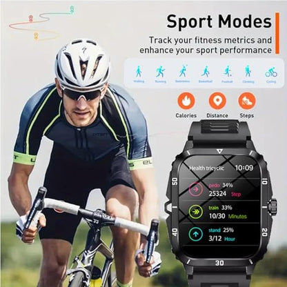 Giinova Watch: Giinova Smart Watch for Men 2.01 Touchscreen – Close-up Detail