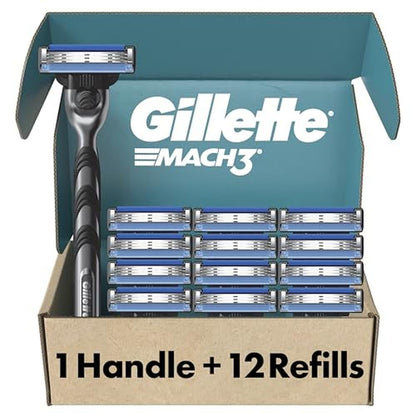 Razor Gillette: Gillette Mach3 Shaving Razor for Men – Front View