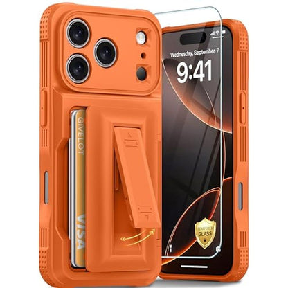 iPhone Case: Givelot iPhone 17 Pro Case with Card Holder – Front View