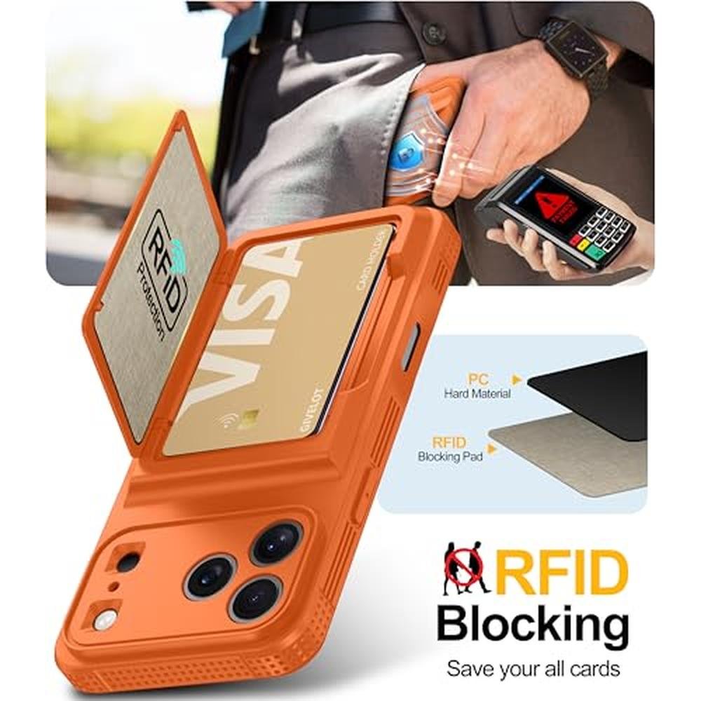 iPhone Case: Givelot iPhone 17 Pro Case with Card Holder – Close-up Detail