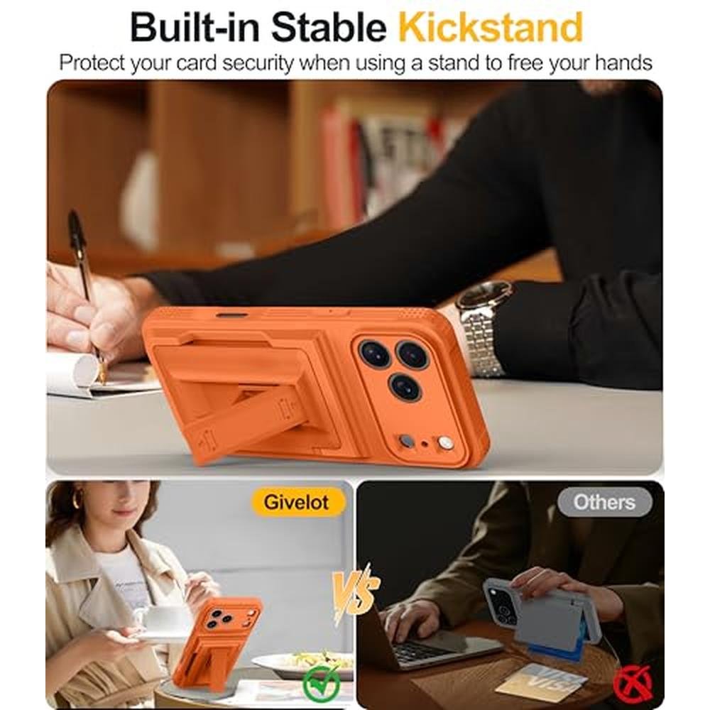 iPhone Case: Givelot iPhone 17 Pro Case with Card Holder – In Use