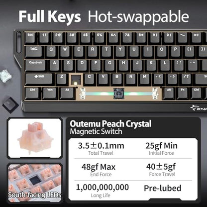 Gaming Keyboard: GAMAKAY NS68 Rapid Trigger Wired 65% Hall – Packaging