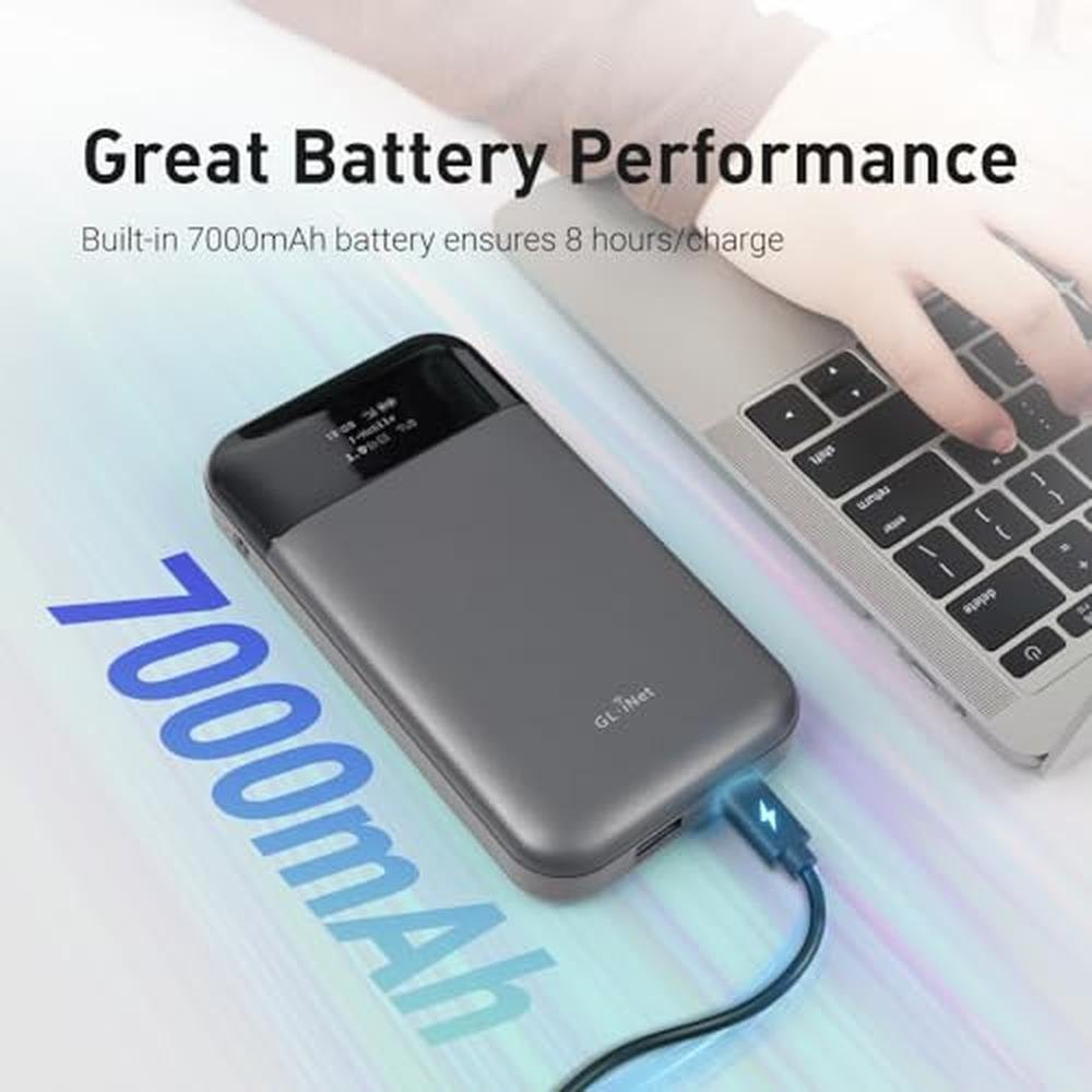 GL.iNet GL-E750V2 (MUDI) 4G LTE Portable Wi-Fi Hotspot for – Close-up Detail