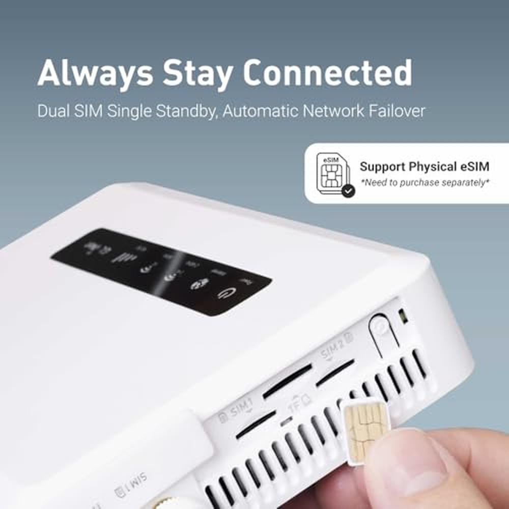 GL.iNet GL-X3000 (Spitz AX) Cellular Gateway 5G Router for – Close-up Detail