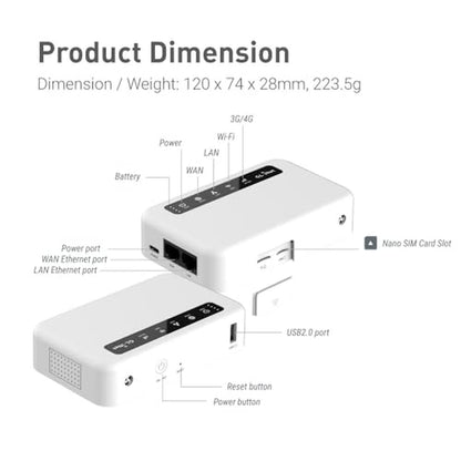 GL.iNet GL-XE300 (Puli) 4G LTE Industrial IoT Gateway – Side View