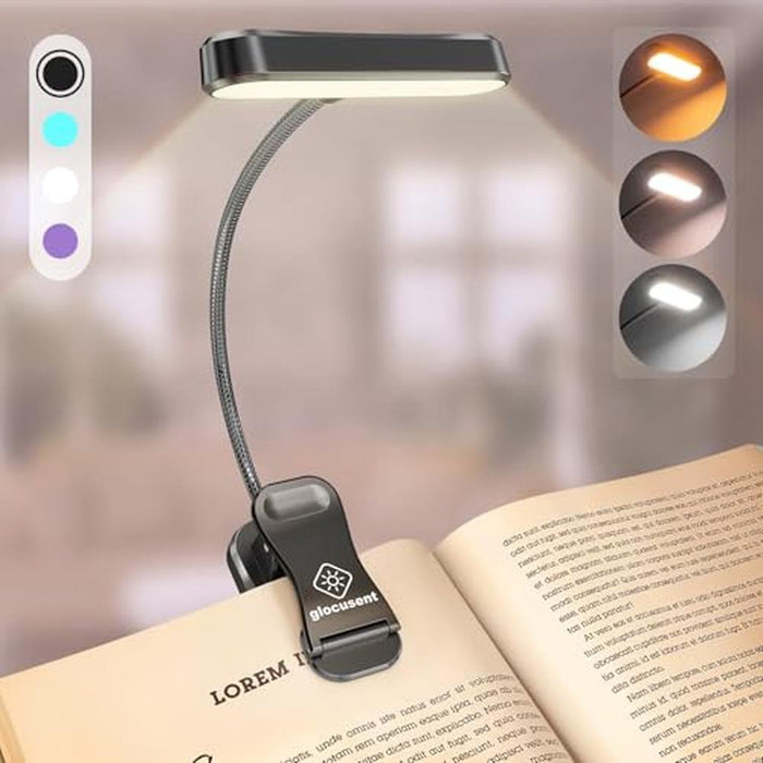Book Light: Glocusent Horizontal ET-Head Reading Light – Front View