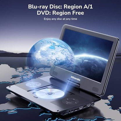 GOnavidio 17.6 Portable Blu Ray DVD Player – In Use