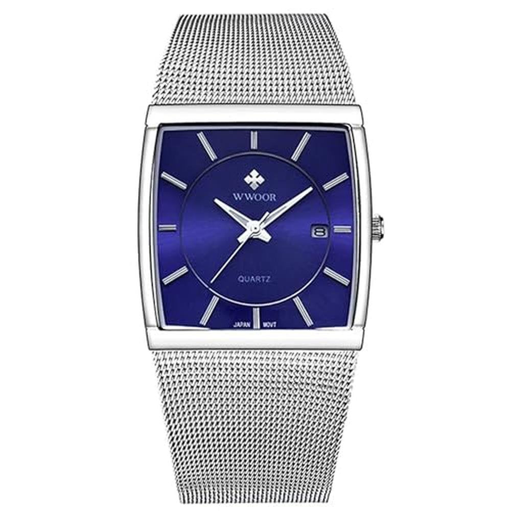 Gosasa Men Watch: Classic Analog Quartz Date – Front View