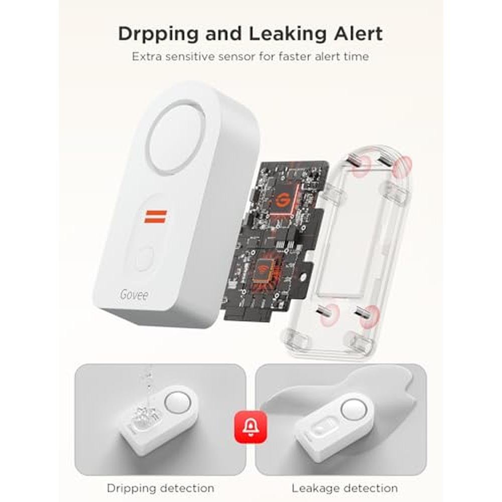 Govee WiFi Water Leak Detector 3 Packs – Packaging