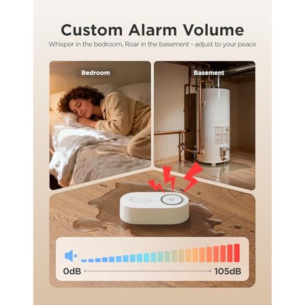 GoveeLife Upgraded Smart Water Leak Detector 1s with 1804 – In Use