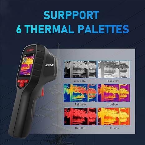 GOYOJO GW192 SuperIR 192x192 Thermal Imaging Camera - 25Hz, Handheld, 8-Hour Battery, IP54 Rated - Superior to 160x120 - Ideal for Home Inspection, HVAC, Electrical, Water Leak Detection