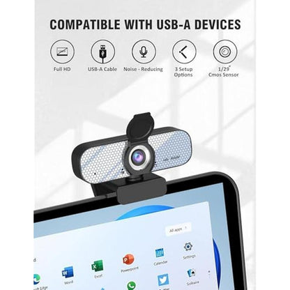 Webcam GOZVRPU: GOZVRPU 1080P HD Webcam with Built-in – Close-up Detail