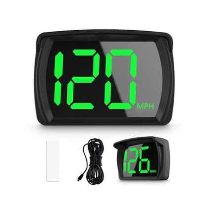 Speed GPS: GPS Digital Speed Meter Speedometer HUD with MPH – Front View