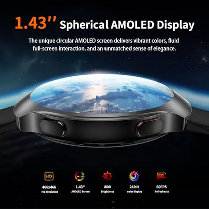 GPS Watch: SOUYIE SW-9 AI ChatGPT Fitness Smartwatch – Side View
