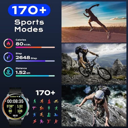 GPS Smart Watch: Men's 1.60 AMOLED Display – Close-up Detail