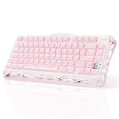 Keyboard Gravastar: GravaStar Mercury K1 75% Pink Wireless – Front View