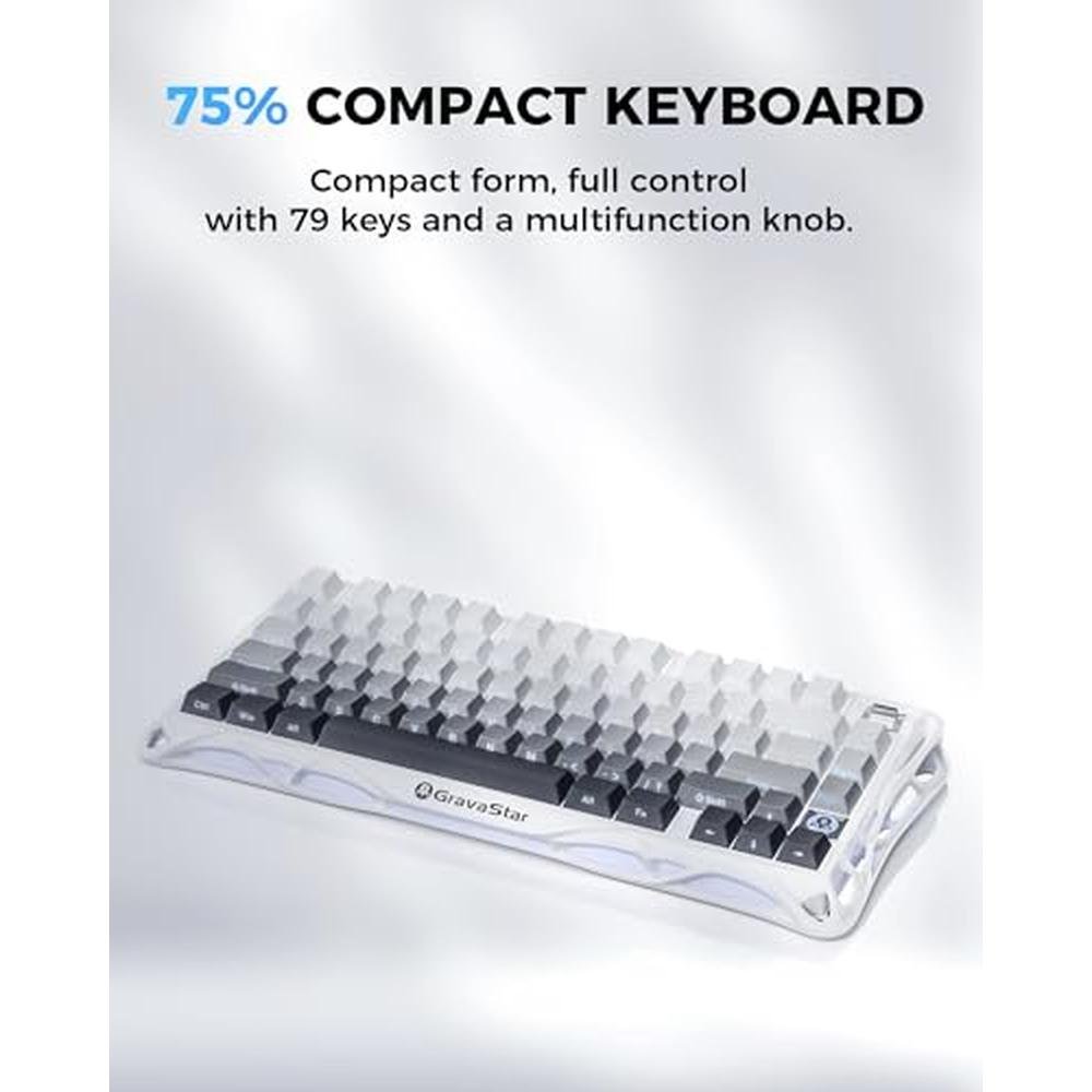 Keyboard GravaStar: GravaStar Mercury K1 75% Wireless – Close-up Detail