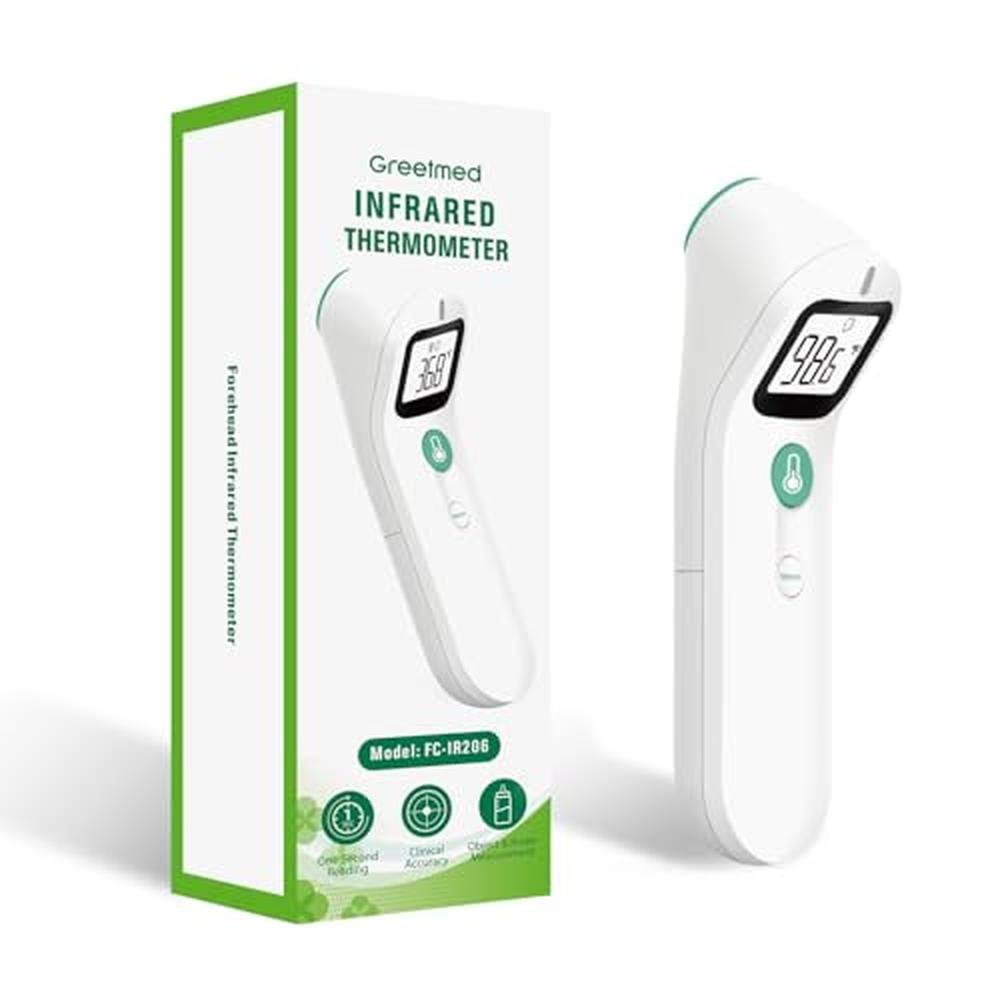 Greetmed No Touch Forehead Digital Thermometer – Front View