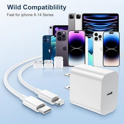 iPhone Charger: GREPHONE 20W PD USB C Wall Charger – Side View
