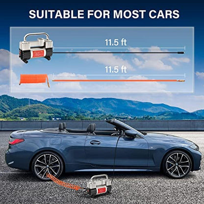 Car Air Compressor: GSPSCN 6X Faster Inflation Tire – In Use