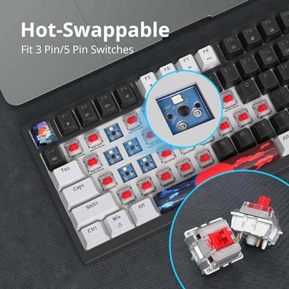 Guffercty Keyboard: Guffercty Kred 75 Gasket Mounted Gaming – In Use