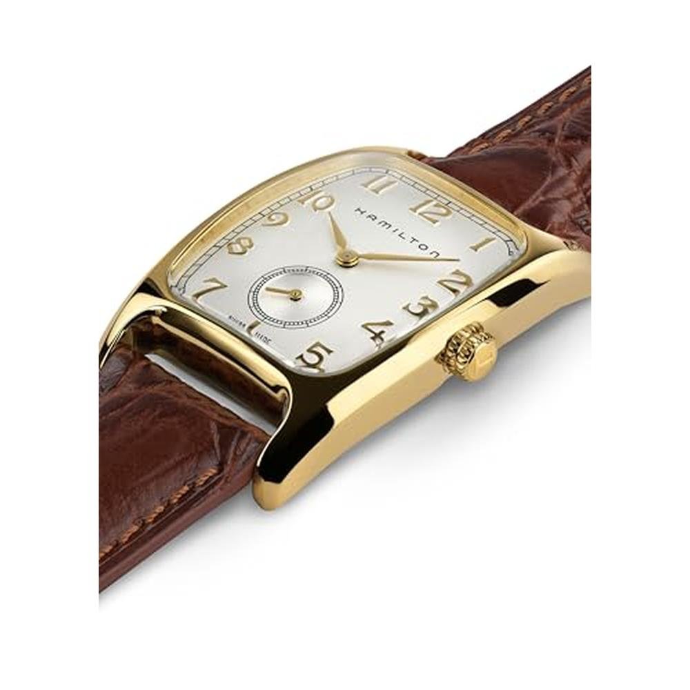 Men Watch: Hamilton American Classic Boulton Quartz Men's – Close-up Detail