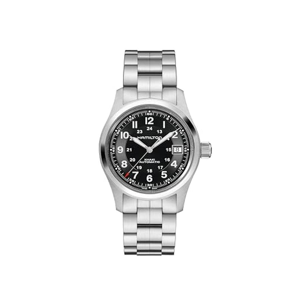 Men Watch: Hamilton Khaki Field Automatic 38mm Stainless – Front View