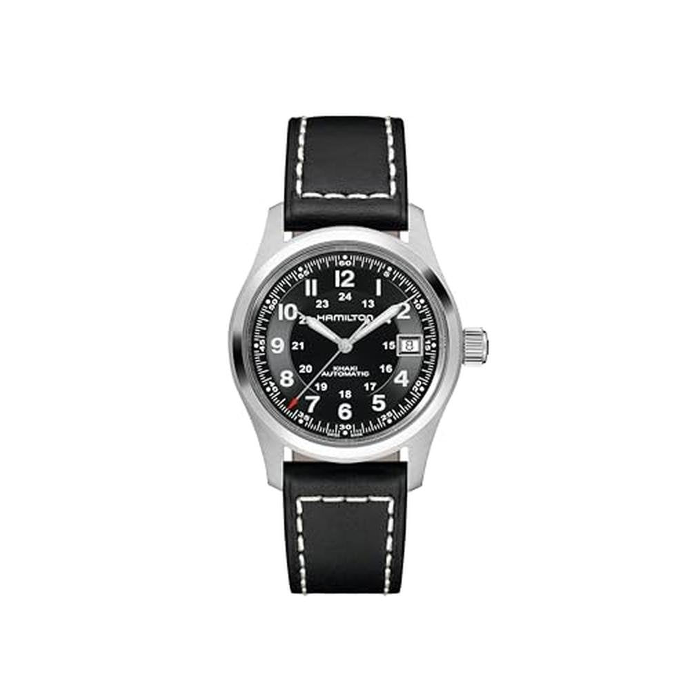 Men Watch: Hamilton Khaki Field Automatic 38mm Stainless – Front View