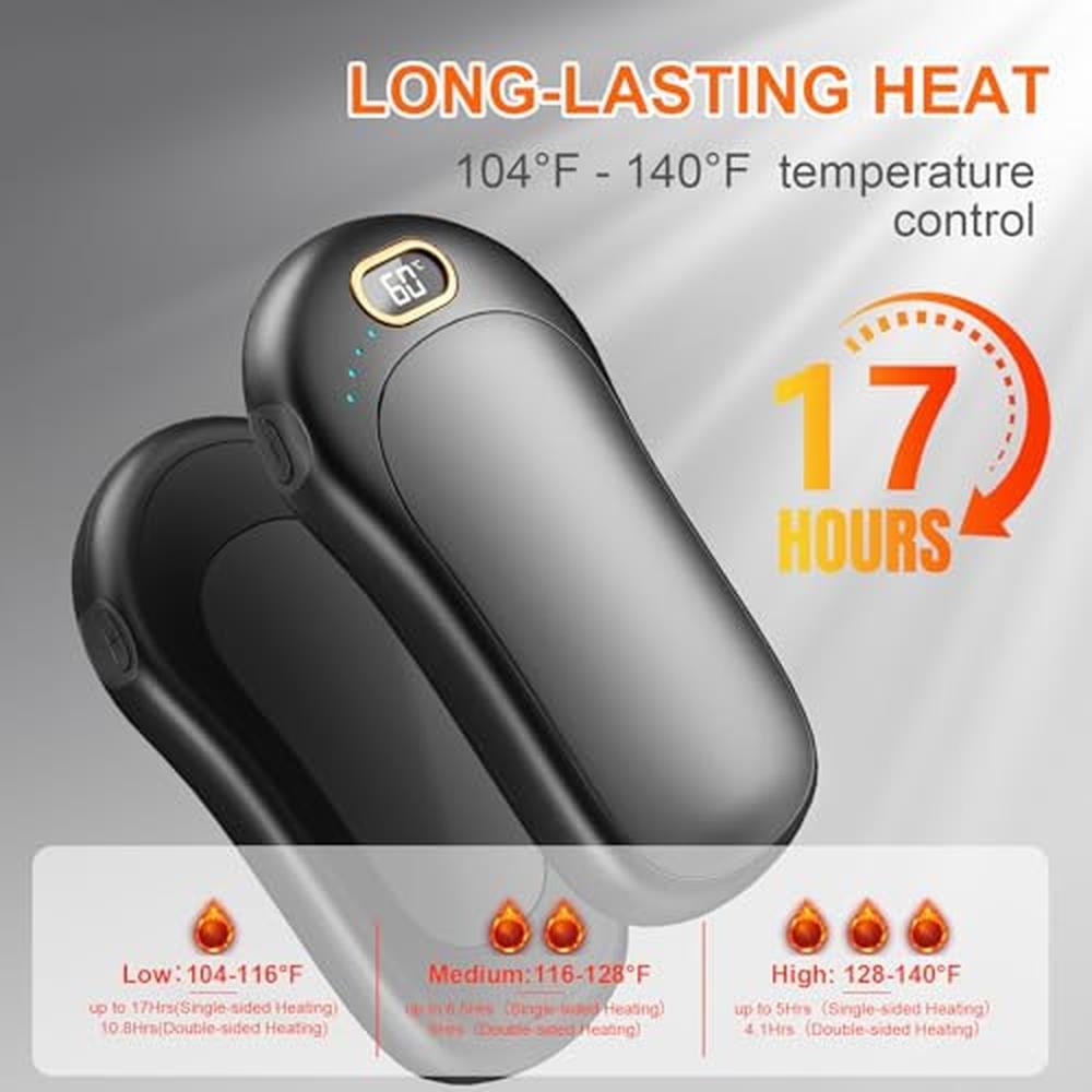 Hand Warmers: Rechargeable 2-Pack Electric Reusable Hand – Side View
