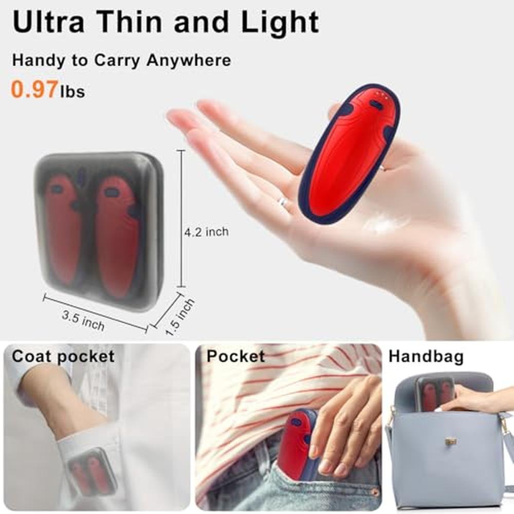 Hand Warmers: Rechargeable 2-Pack with Charging Case – Packaging