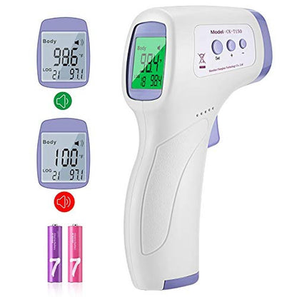 Thermometer Handheld: Digital Forehead Thermometer with LCD – Front View