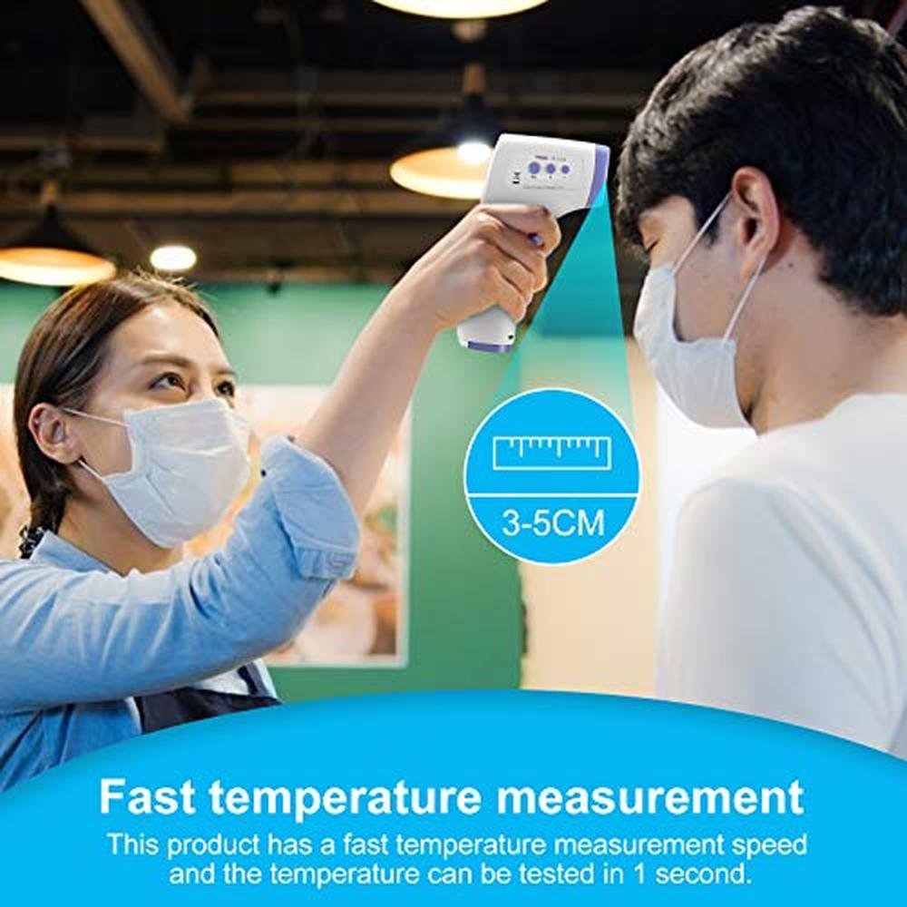 Thermometer Handheld: Digital Forehead Thermometer with LCD – Close-up Detail