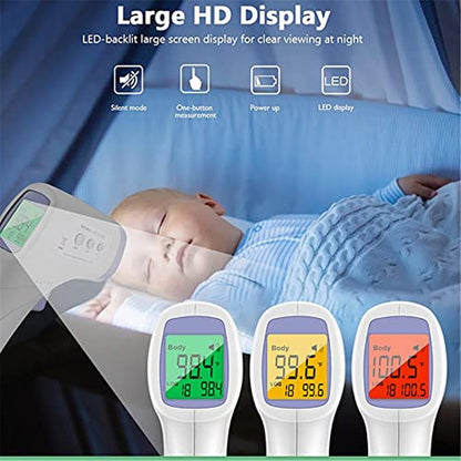 Thermometer Handheld: Digital Forehead Thermometer with LCD – In Use