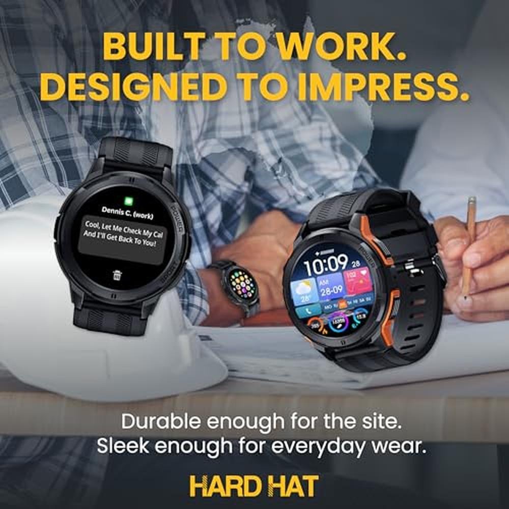 Watch Hard: Foreman Smartwatch Rugged Waterproof Digital – Side View