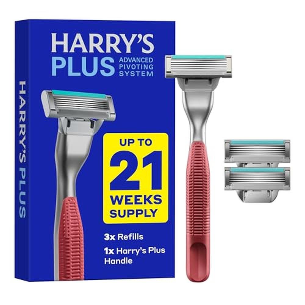 Razor Clay: Harry's S+ Premium Razor Shaving Kit for Men – Front View