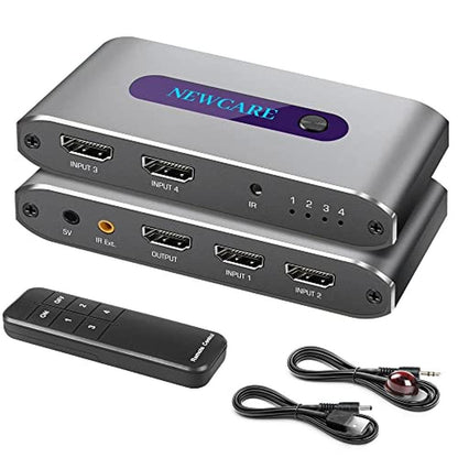 HDMI Switch: 4x1 HDIM Switch with Remote – Front View