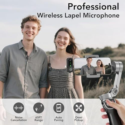 Mic Recording: Hehottc 3-in-1 Mini Wireless Lavalier – In Use