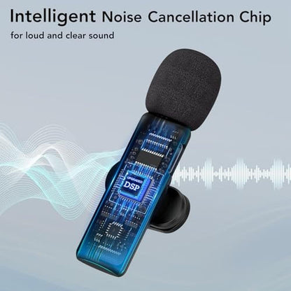 Mic Recording: Hehottc 3-in-1 Mini Wireless Lavalier – Packaging