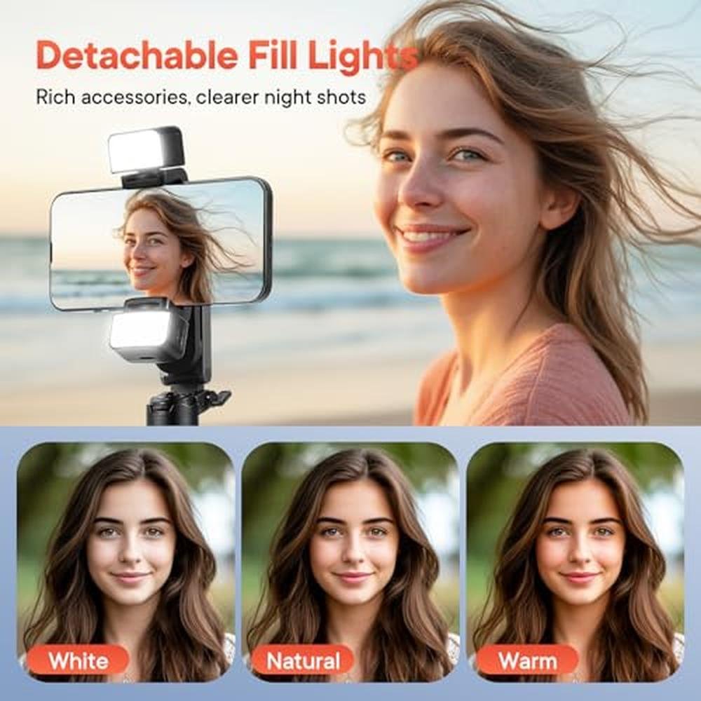 Selfie Stick: Heliora Phone Tripod 4-in-1 Magnetic Mini – Close-up Detail