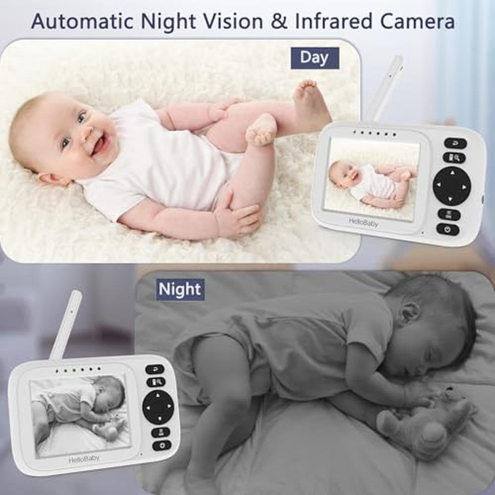 Baby Camera: HelloBaby HB2438 3.2 IPS Screen Monitor with – Close-up Detail