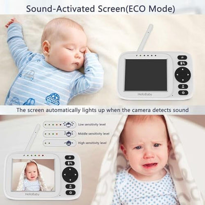Baby Camera: HelloBaby HB2438 3.2 IPS Screen Monitor with – In Use