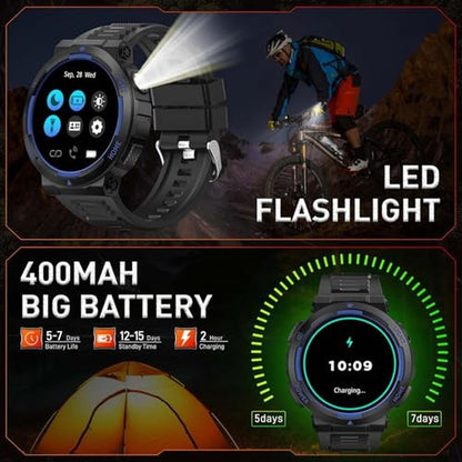 HeraQuen Military Smart Watch – Close-up Detail