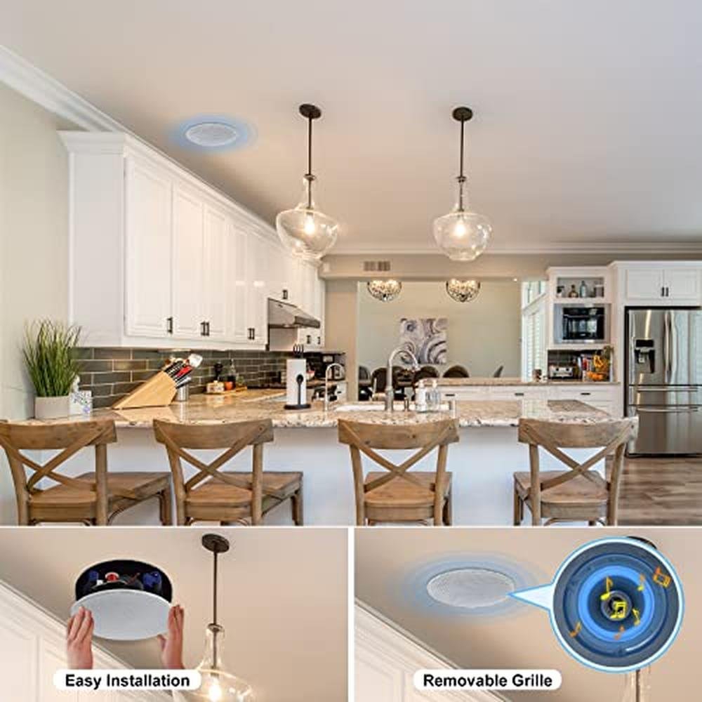 Speaker Herdio: Herdio 4-Inch In-Ceiling Speaker 80 Watts – Close-up Detail