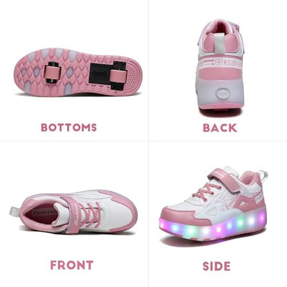 Kids Shoes with Wheels: HHSTS LED Light Color Shoes – Packaging