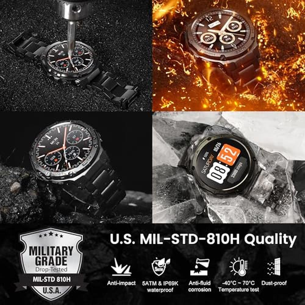 HIDAMEL Smart Watches for Men – Side View