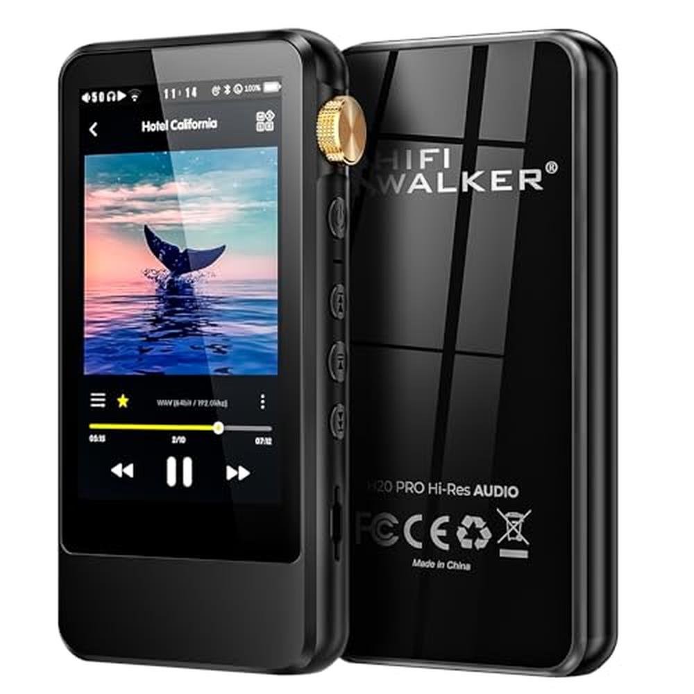 HIFI WALKER H20 Pro Hi-Res Music Player with Bluetooth – Front View