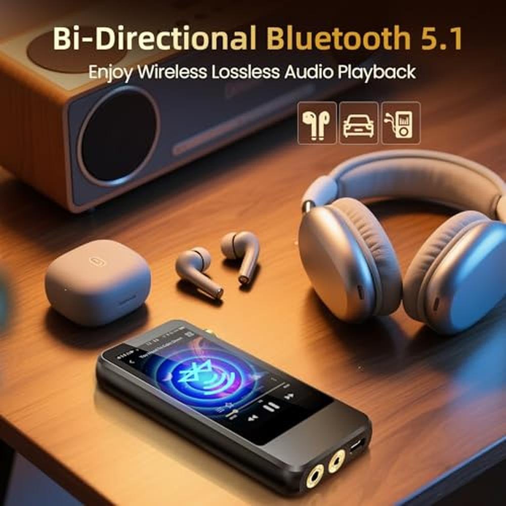 HIFI WALKER H20 Pro Hi-Res Music Player with Bluetooth – In Use