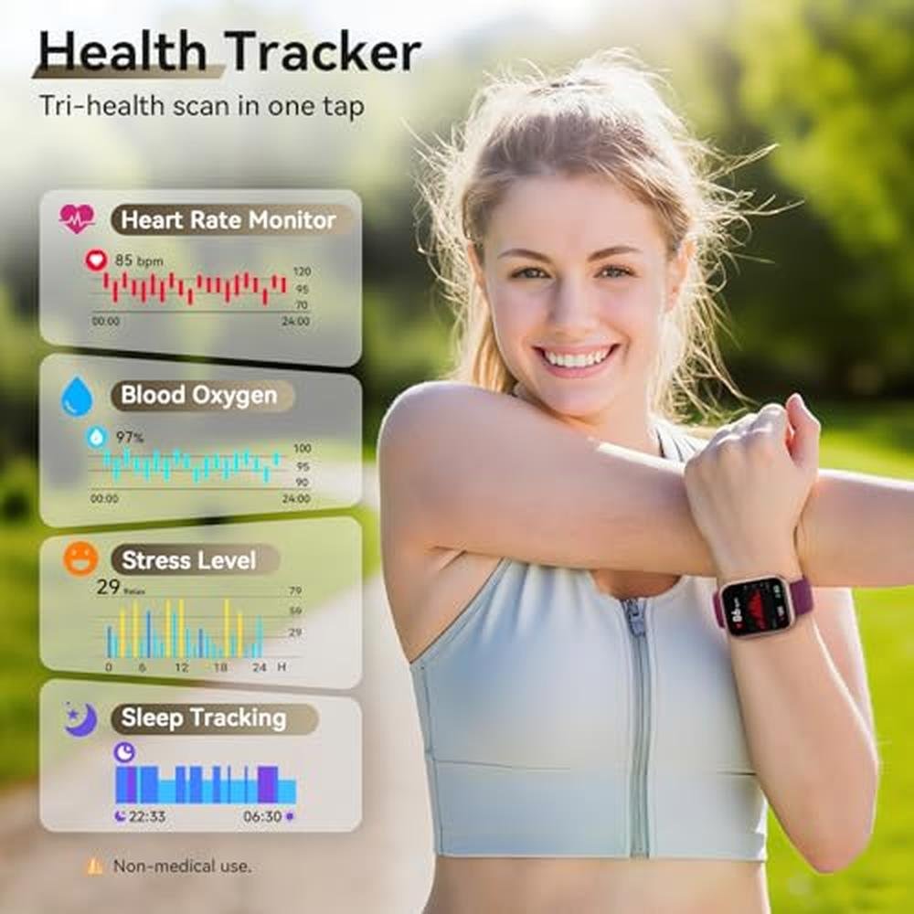 Hingso Smart Watches: Hingso 1.85'' Screen Smartwatch – Side View