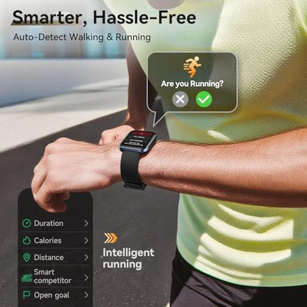 Hingso Smart Watches: Hingso 1.85'' Screen Smartwatch – In Use