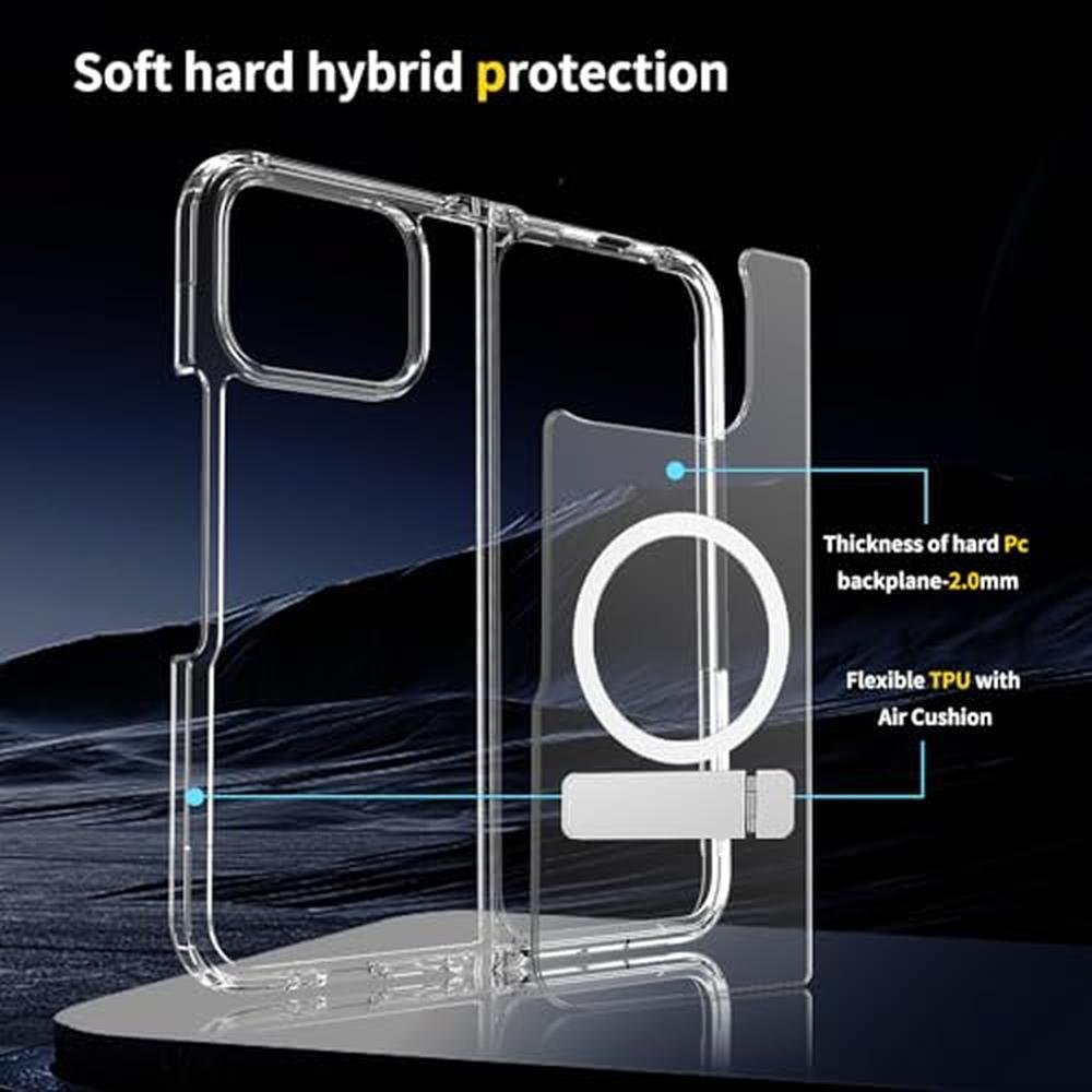 Magnetic Clear Case: Hiooloon Pixel 10 Pro Fold Clear – Close-up Detail